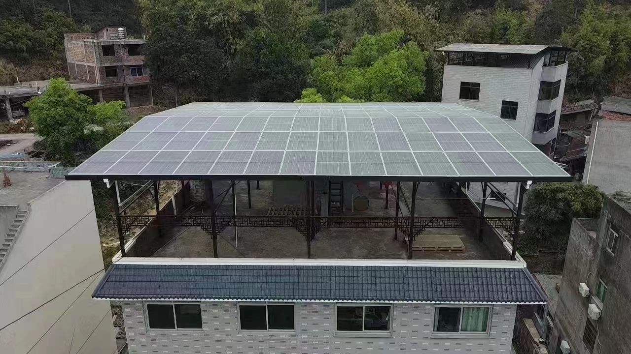 淮滨15kw+10kwh自建别墅家庭光伏储能系统